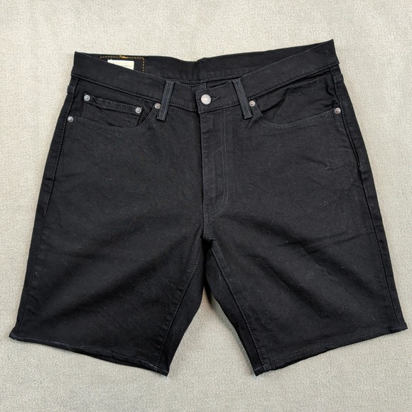Levi's 34 Mens 541 Athletic Taper Black Denim Cut Off Shorts Streetwear Workwear — photo 2